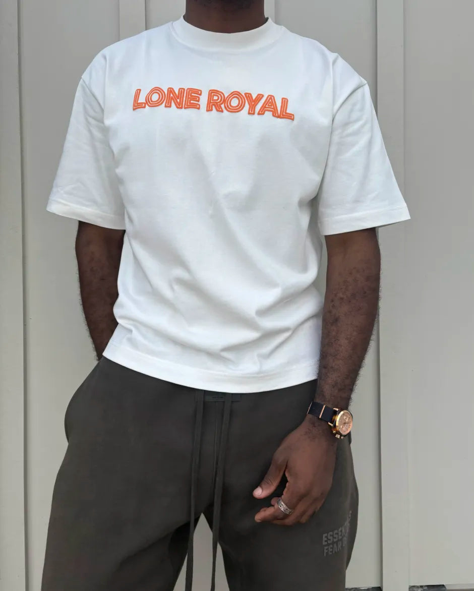 Lone Royal Off-White Racing T-Shirt